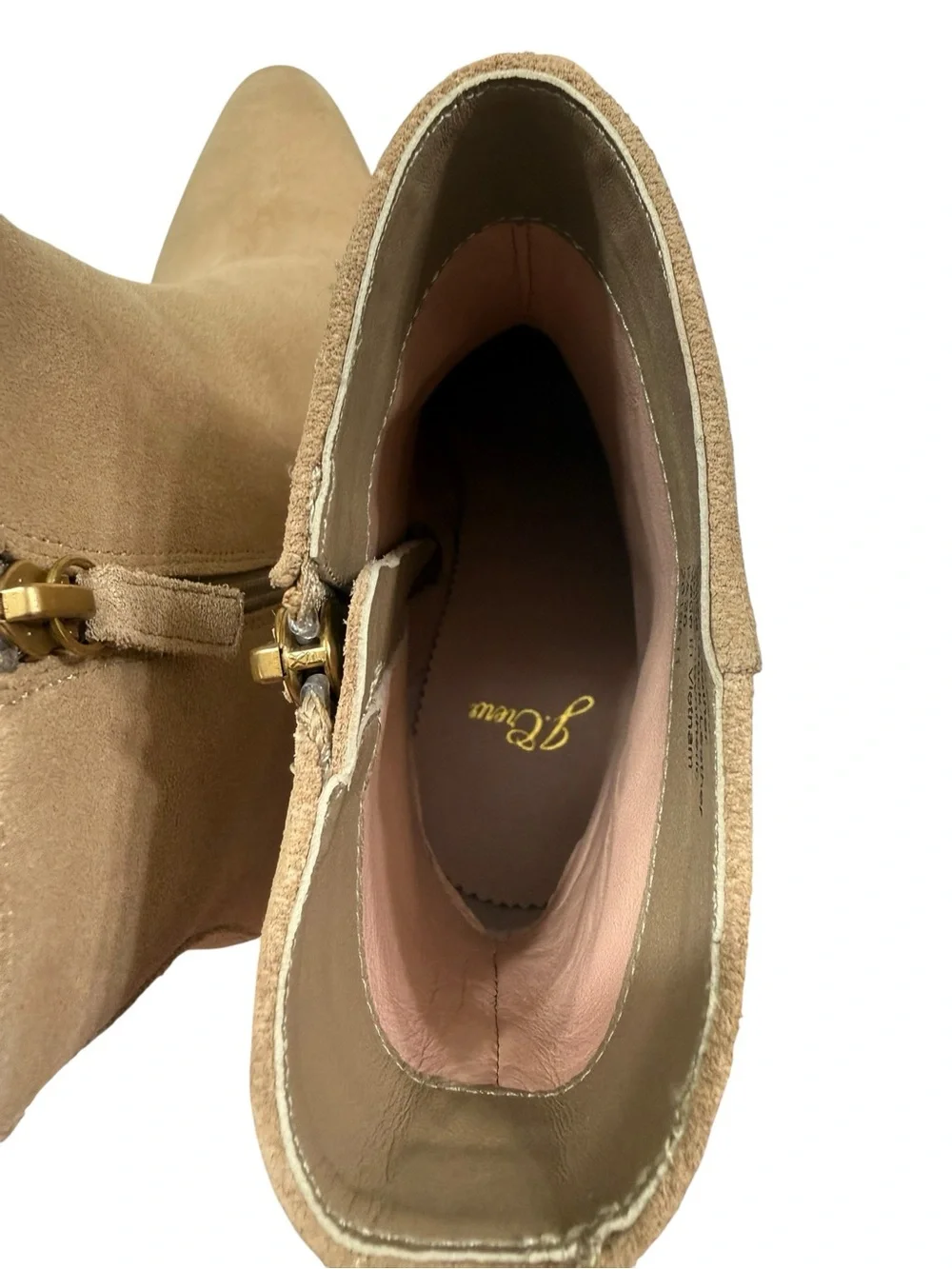 the J.Crew Suede Western Boots in Desert Sand